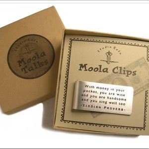 YIDDISH PROVERB MOOLA CLIP NIB